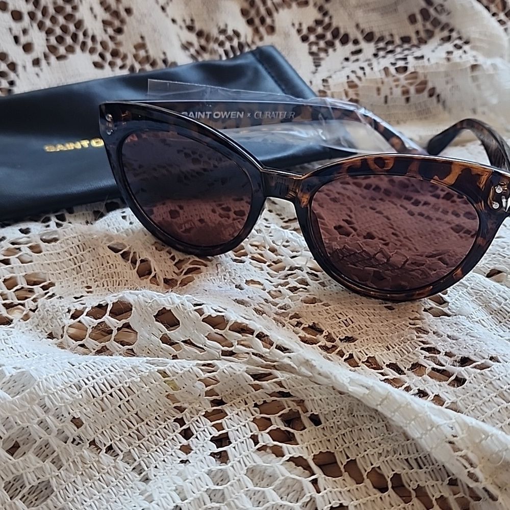 Saint Owen Curateur Tortoise Shell Sunglasses NWOT